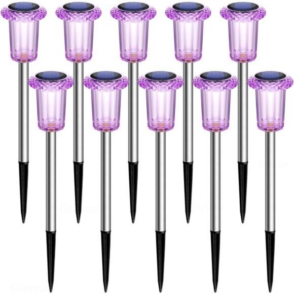 Halloween Solar Lights Outdoor 10 Pack Solar Pathway Lights Outdoor Halloween - Picture 7 of 8